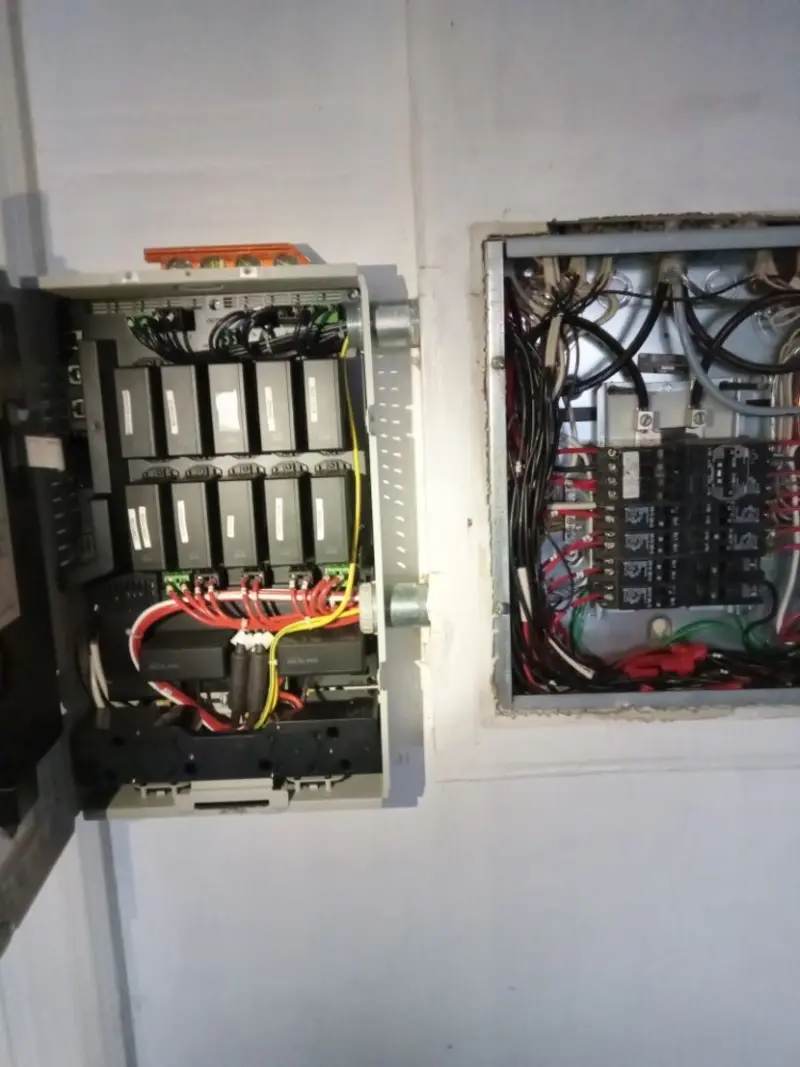 Electrical panel upgrade completed for Indoor Lighting Installation in Dubuque